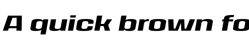 Preview of FONTSPRING DEMO - House Sans Expanded Extra Bold Italic font