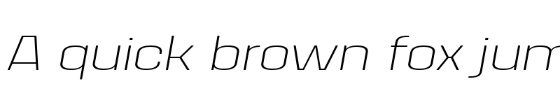 Preview of FONTSPRING DEMO - House Sans Expanded Extra Light Italic font