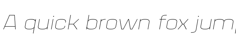 Preview of FONTSPRING DEMO - House Sans Expanded Thin Italic font