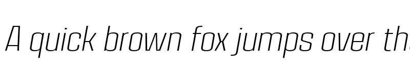 Preview of FONTSPRING DEMO - House Sans Narrow Extra Light Italic font