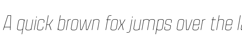 Preview of FONTSPRING DEMO - House Sans Narrow Thin Italic font