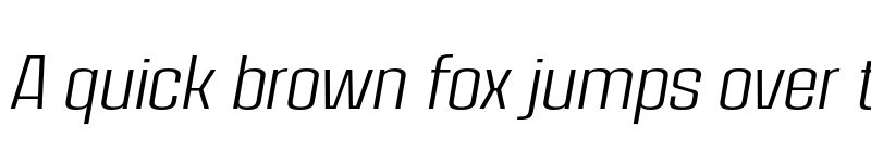 Preview of FONTSPRING DEMO - House Sans Narrow Ultra Light Italic font