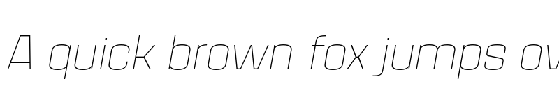 Preview of FONTSPRING DEMO - House Sans Thin Italic font