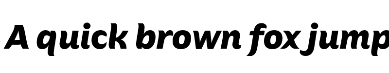 Preview of FONTSPRING DEMO - Hua Black Italic font