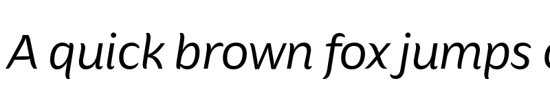 Preview of FONTSPRING DEMO - Hua Italic font