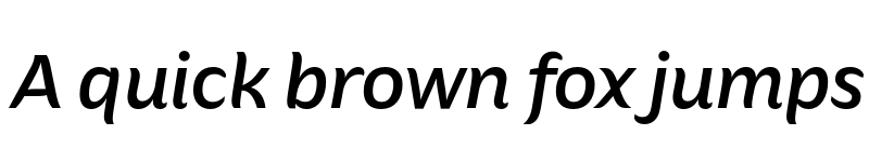 Preview of FONTSPRING DEMO - Hua Medium Italic font