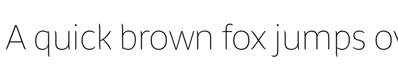 Preview of FONTSPRING DEMO - Hua Thin Regular font