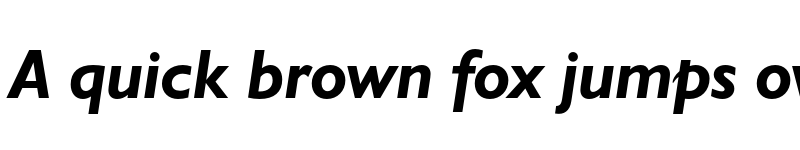 Preview of FONTSPRING DEMO - Humanist 521 BT Bold Italic font