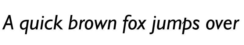 Preview of FONTSPRING DEMO - Humanist 521 BT Italic font