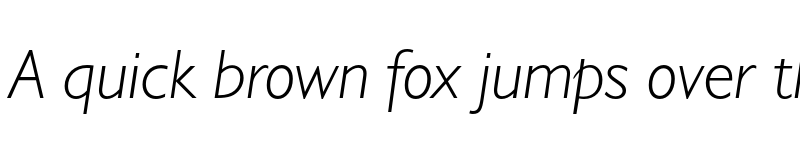 Preview of FONTSPRING DEMO - Humanist 521 BT Light Italic font