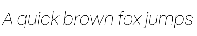 Preview of FONTSPRING DEMO - Humber Thin Italic font