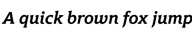 Preview of FONTSPRING DEMO - Hybrid Bold Italic font