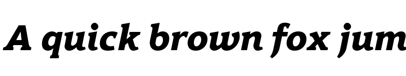 Preview of FONTSPRING DEMO - Hybrid Extra Bold Italic font