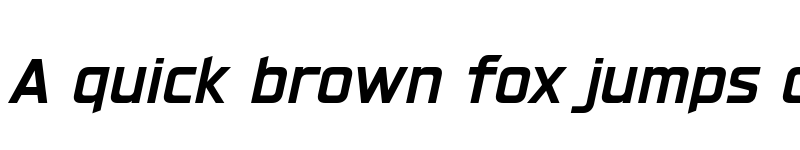 Preview of FONTSPRING DEMO - Hyperspace Race Bold Italic font