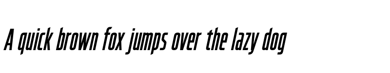 Preview of FONTSPRING DEMO - Hyperspace Race Compressed Bold Italic font