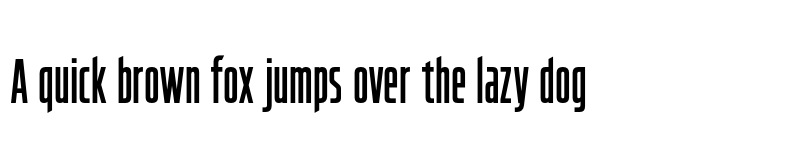 Preview of FONTSPRING DEMO - Hyperspace Race Compressed Bold font