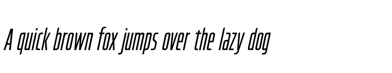Preview of FONTSPRING DEMO - Hyperspace Race Compressed Italic font