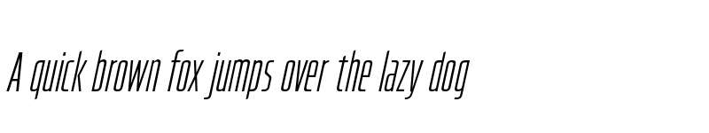 Preview of FONTSPRING DEMO - Hyperspace Race CompressedLight Italic font