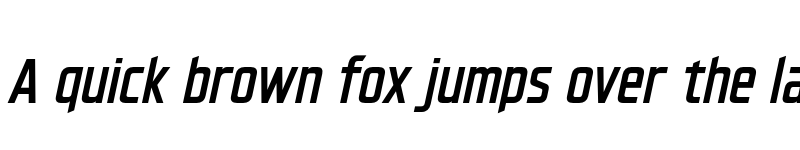 Preview of FONTSPRING DEMO - Hyperspace Race Condensed Bold Italic font