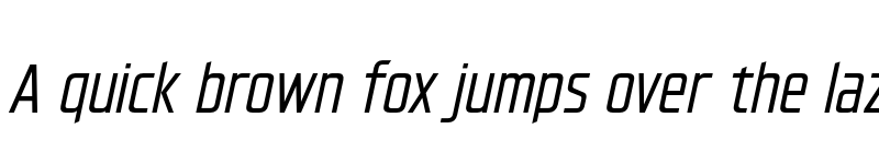 Preview of FONTSPRING DEMO - Hyperspace Race Condensed Italic font