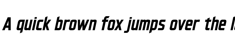 Preview of FONTSPRING DEMO - Hyperspace Race Condensed Light Bold Italic font