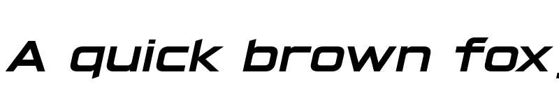 Preview of FONTSPRING DEMO - Hyperspace Race Expanded Bold Italic font