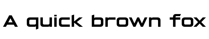 Preview of FONTSPRING DEMO - Hyperspace Race Expanded Bold font