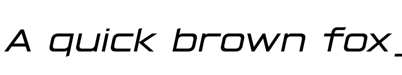 Preview of FONTSPRING DEMO - Hyperspace Race Expanded Italic font