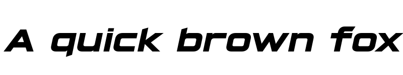 Preview of FONTSPRING DEMO - Hyperspace Race Expanded Light Bold Italic font