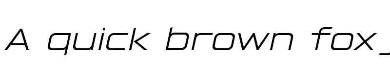 Preview of FONTSPRING DEMO - Hyperspace Race Expanded Light Italic font