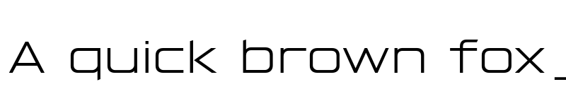 Preview of FONTSPRING DEMO - Hyperspace Race Expanded Light Regular font