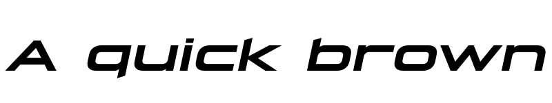 Preview of FONTSPRING DEMO - Hyperspace Race Extended Bold Italic font