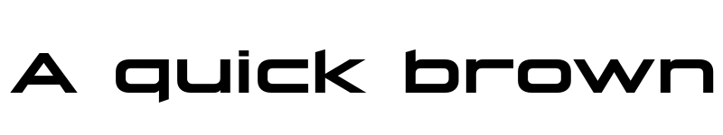 Preview of FONTSPRING DEMO - Hyperspace Race Extended Bold font