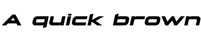 Preview of FONTSPRING DEMO - Hyperspace Race Extended Light Bold Italic font