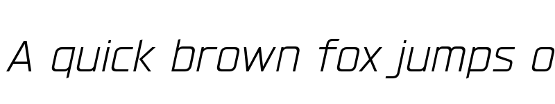 Preview of FONTSPRING DEMO - Hyperspace Race Light Italic font