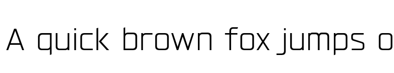 Preview of FONTSPRING DEMO - Hyperspace Race Light Regular font