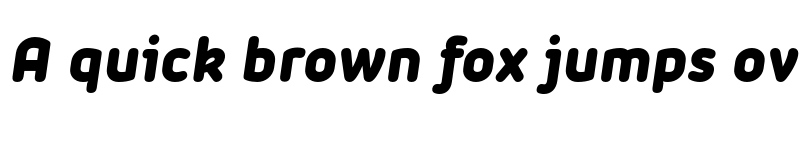 Preview of FONTSPRING DEMO - Iconic Extrabold Italic font