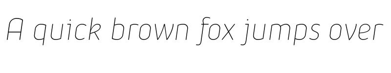 Preview of FONTSPRING DEMO - Iconic Extralight Italic font