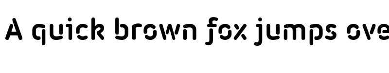 Preview of FONTSPRING DEMO - Iconic Stencil Bold font