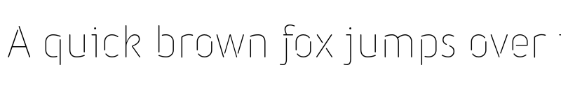 Preview of FONTSPRING DEMO - Iconic Stencil Extralight Regular font