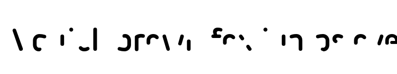 Preview of FONTSPRING DEMO - Iconic Stencil Layer Front Regular font