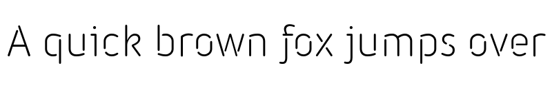 Preview of FONTSPRING DEMO - Iconic Stencil Light Regular font