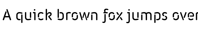 Preview of FONTSPRING DEMO - Iconic Stencil Medium Regular font