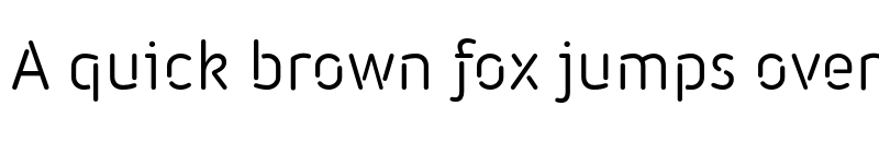 Preview of FONTSPRING DEMO - Iconic Stencil Regular font