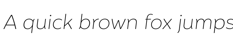 Preview of FONTSPRING DEMO - Igna Sans ExtraLight It Regular font