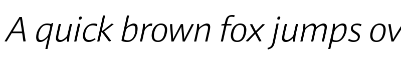 Preview of FONTSPRING DEMO - Impara-LightItalic Regular font