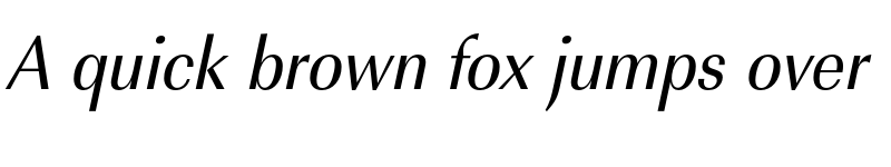Preview of FONTSPRING DEMO - ImperialURWExtNar Italic font