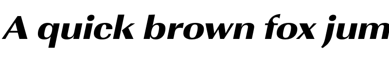 Preview of FONTSPRING DEMO - ImperialURWExtWidUltBol Italic font