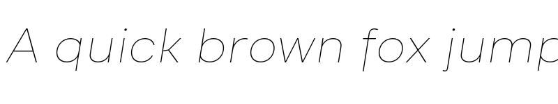 Preview of FONTSPRING DEMO - Inerta Thin Italic font