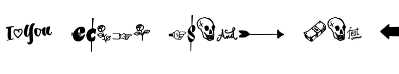 Preview of FONTSPRING DEMO - Inkston Extras Regular font